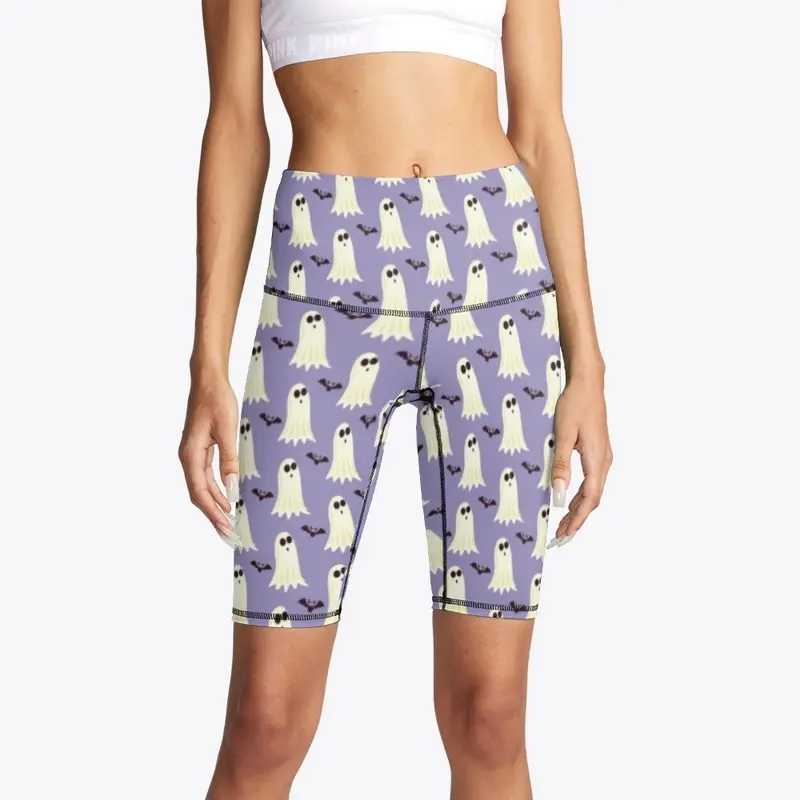 Ghosts and Bats Biker Shorts