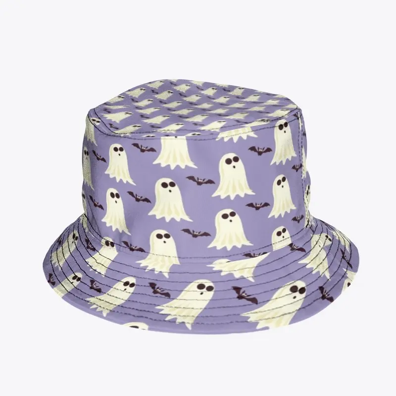 Ghosts and Bats Bucket Hat